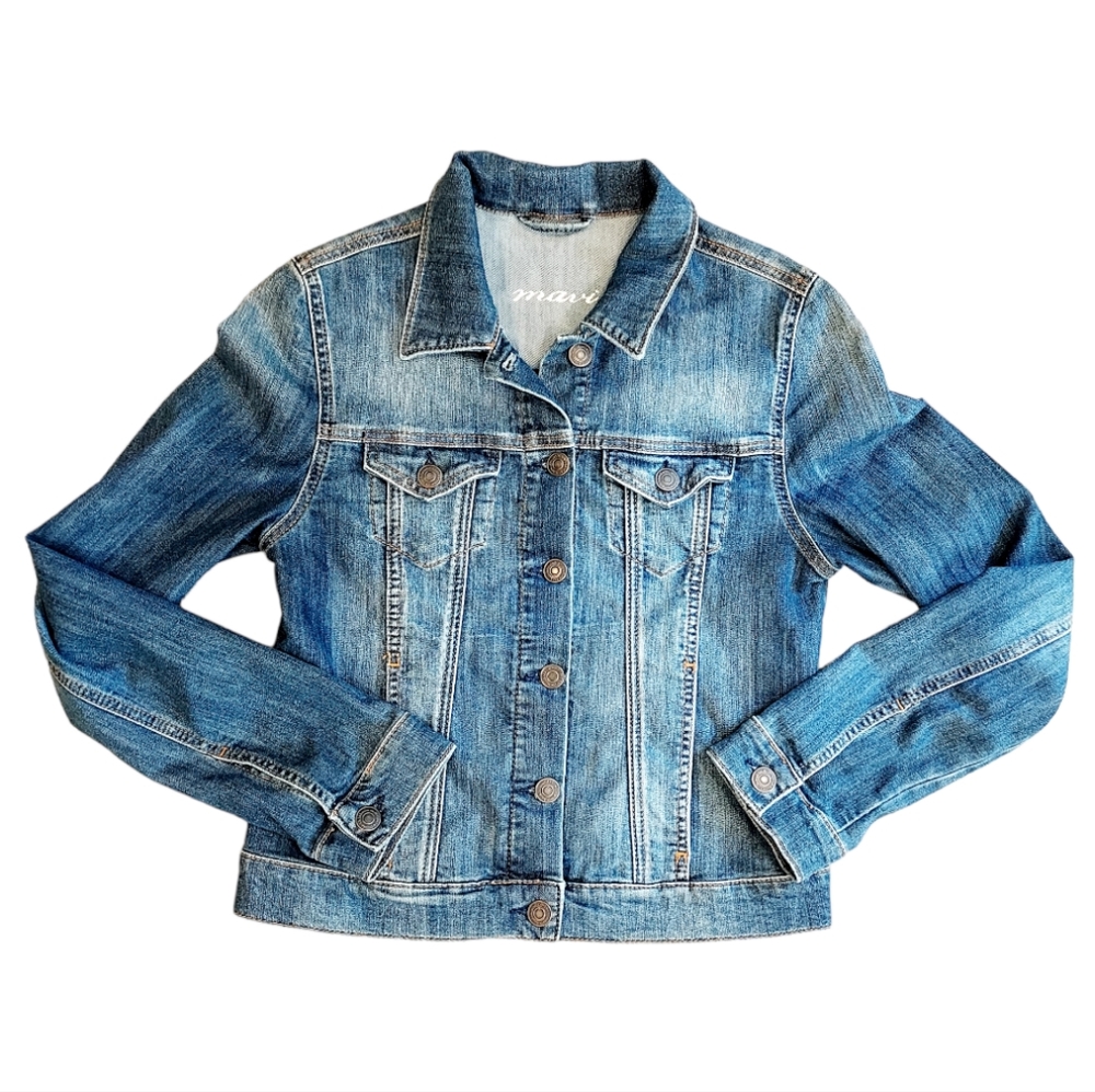 Mavi Samantha Cropped Denim Jacket size M